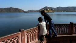 'Jal Mahal' - Jal Mahal in Man Sagar Lake, Jaipur, Rajasthan, India, 2011